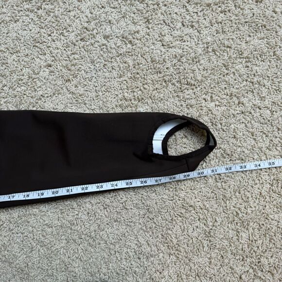 Goldbergh Paris Belted Dark Brown Slim-leg Stirrup Ski Pants NWT US 10 - Picture 8 of 8